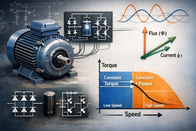 Constant Torque and Constant Power Control of Induction Machines – Theory, Characteristics, and Practical Implementation
