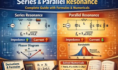 Complete Guide to Series Resonance and Parallel Resonance with Derivations & Numericals