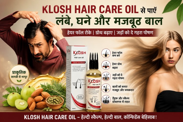 Klosh Hair Care Oil से पाएँ लंबे, घने और मजबूत बाल | Hair Fall रोकने का सबसे असरदार Rowan Bio Klosh Hair Oil
